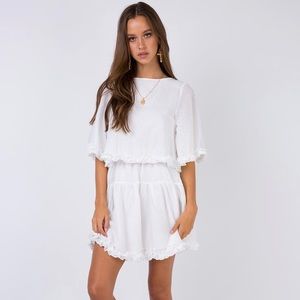 Princess Polly Astro Mini White Dress
